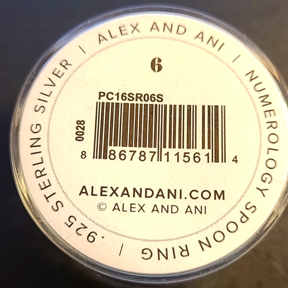 Alex and Ani Sterling Silver Spoon Ring--NEW - Picture 2 of 3